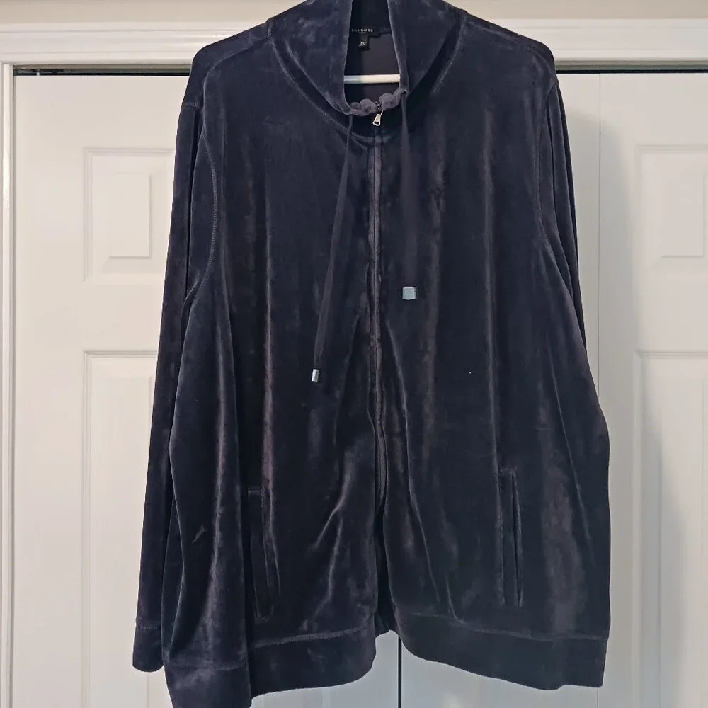 #218 - Talbots Blue/Purple Jacket Size 3X - Picture 1 of 4